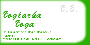 boglarka boga business card