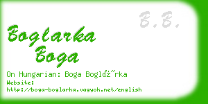 boglarka boga business card